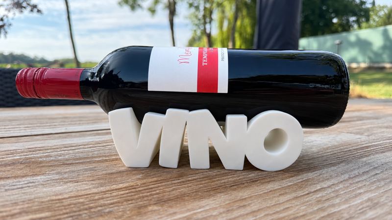 Wijnfles houder "VINO"