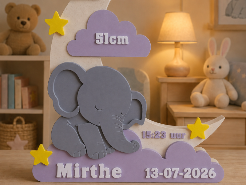 Geboorteherinnering Olifant