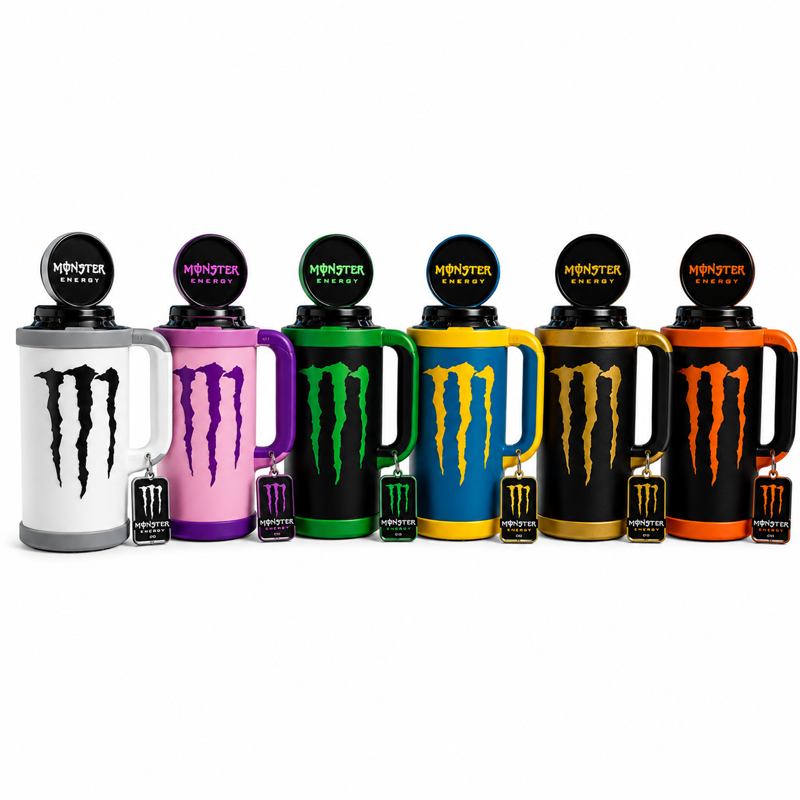 Monster Energy Blikhouder met Deksel & Blikopene