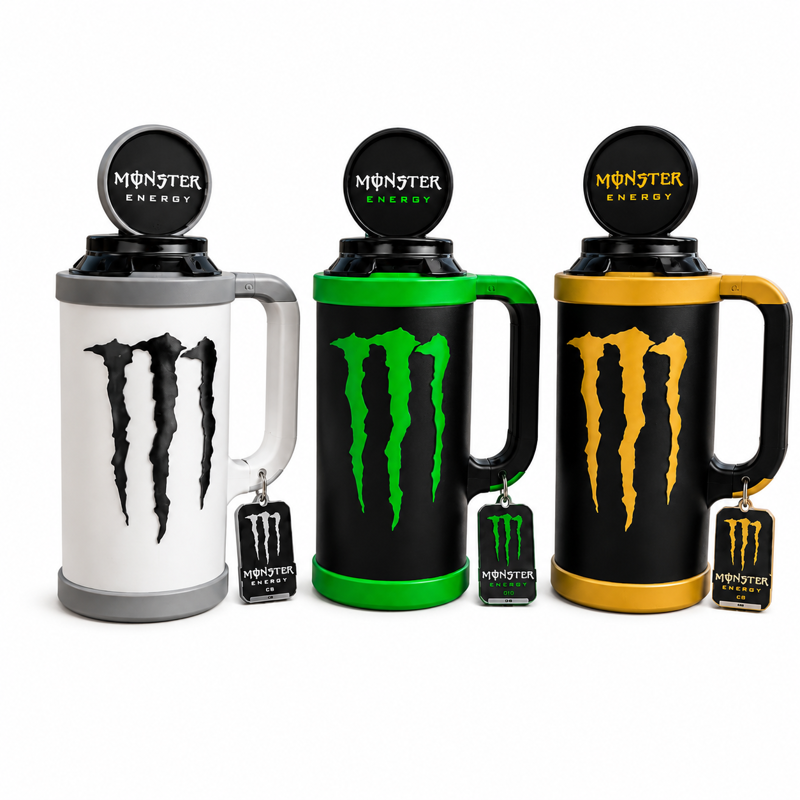 Monster Energy Blikhouder met Deksel & Blikopene